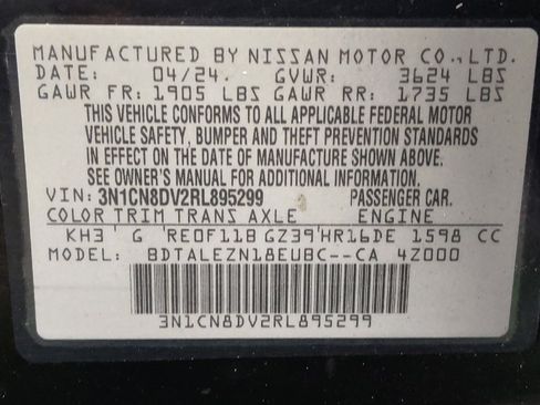 Used 2024 Nissan Versa S w/ S Plus Package FWD image 33