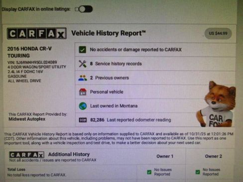 Used 2016 Honda CR-V Touring image 10