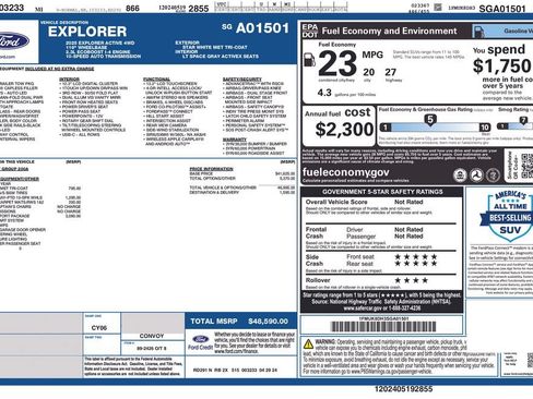 Certified 2025 Ford Explorer Active w/ Active Comfort Package AWD/4WD image 12