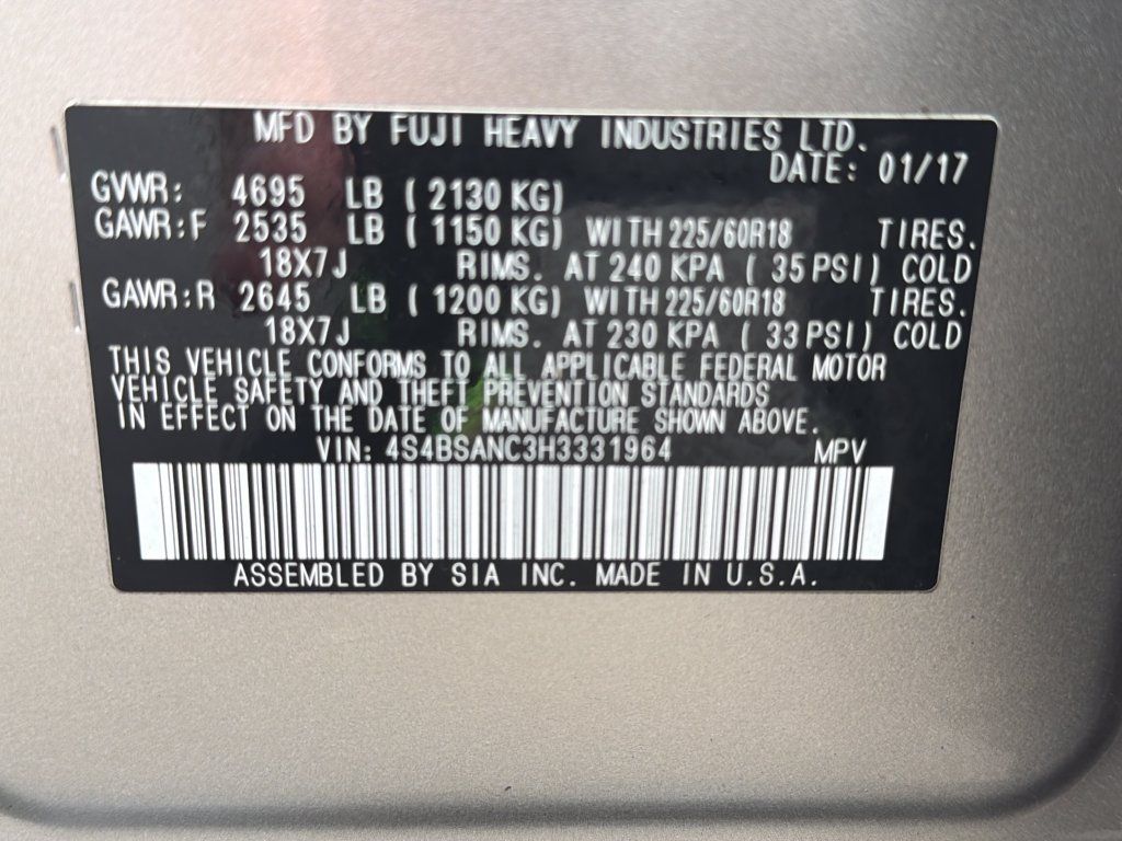 Used 2017 Subaru Outback 2.5i Limited AWD/4WD image 29
