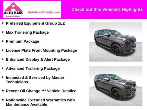 Used 2021 Chevrolet Tahoe Premier w/ Premium Package AWD/4WD image 3