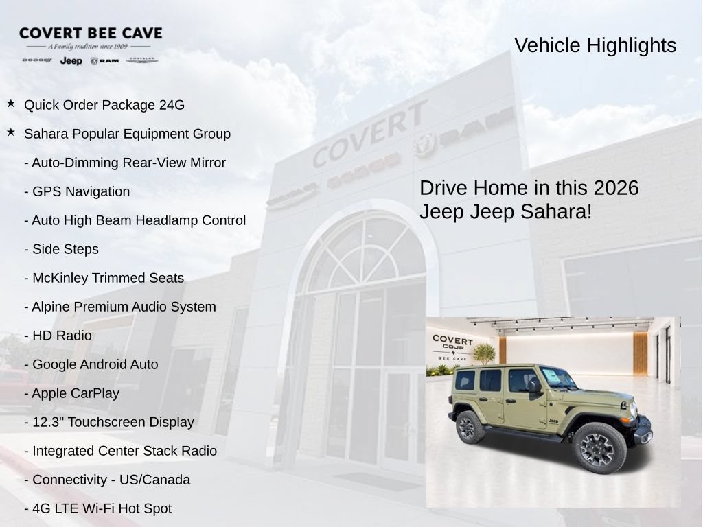 New 2026 Jeep Wrangler Unlimited Sahara AWD/4WD image 5