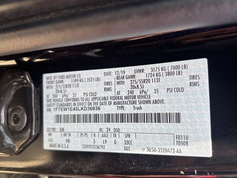 Used 2020 Ford F150 Lariat w/ Equipment Group 502A Luxury AWD/4WD image 18