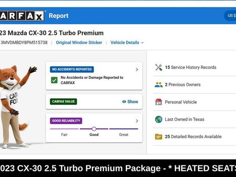 Used 2023 MAZDA CX-30 2.5 Turbo w/ Premium Package AWD/4WD image 9