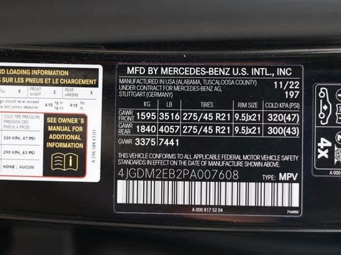 Certified 2023 Mercedes-Benz EQS 450+ 4MATIC SUV image 34