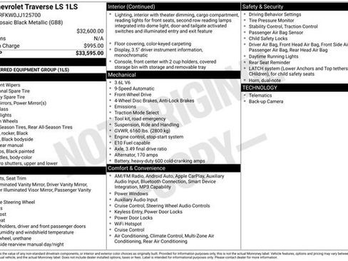 Used 2018 Chevrolet Traverse LS image 7