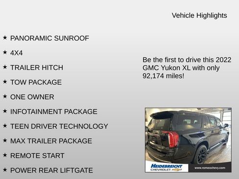 Used 2022 GMC Yukon XL AT4 w/ Max Trailering Package image 7