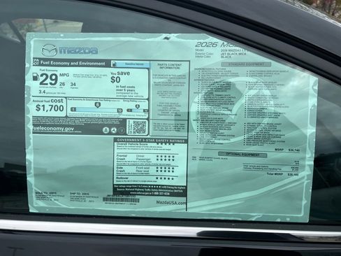 New 2026 MAZDA MAZDA3 s Sport image 33