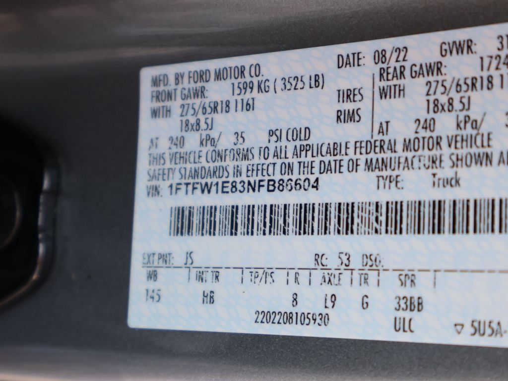 Used 2022 Ford F150 Lariat w/ Equipment Group 502A High AWD/4WD image 41