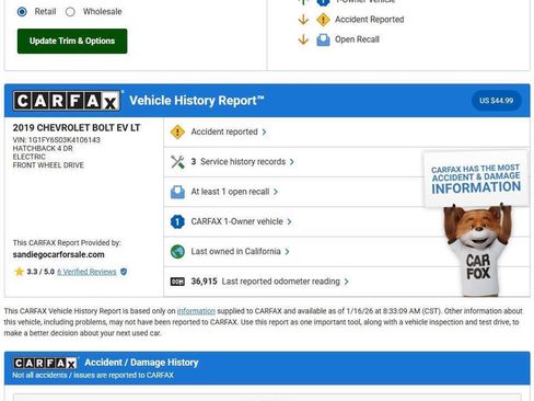 Used 2019 Chevrolet Bolt LT image 2