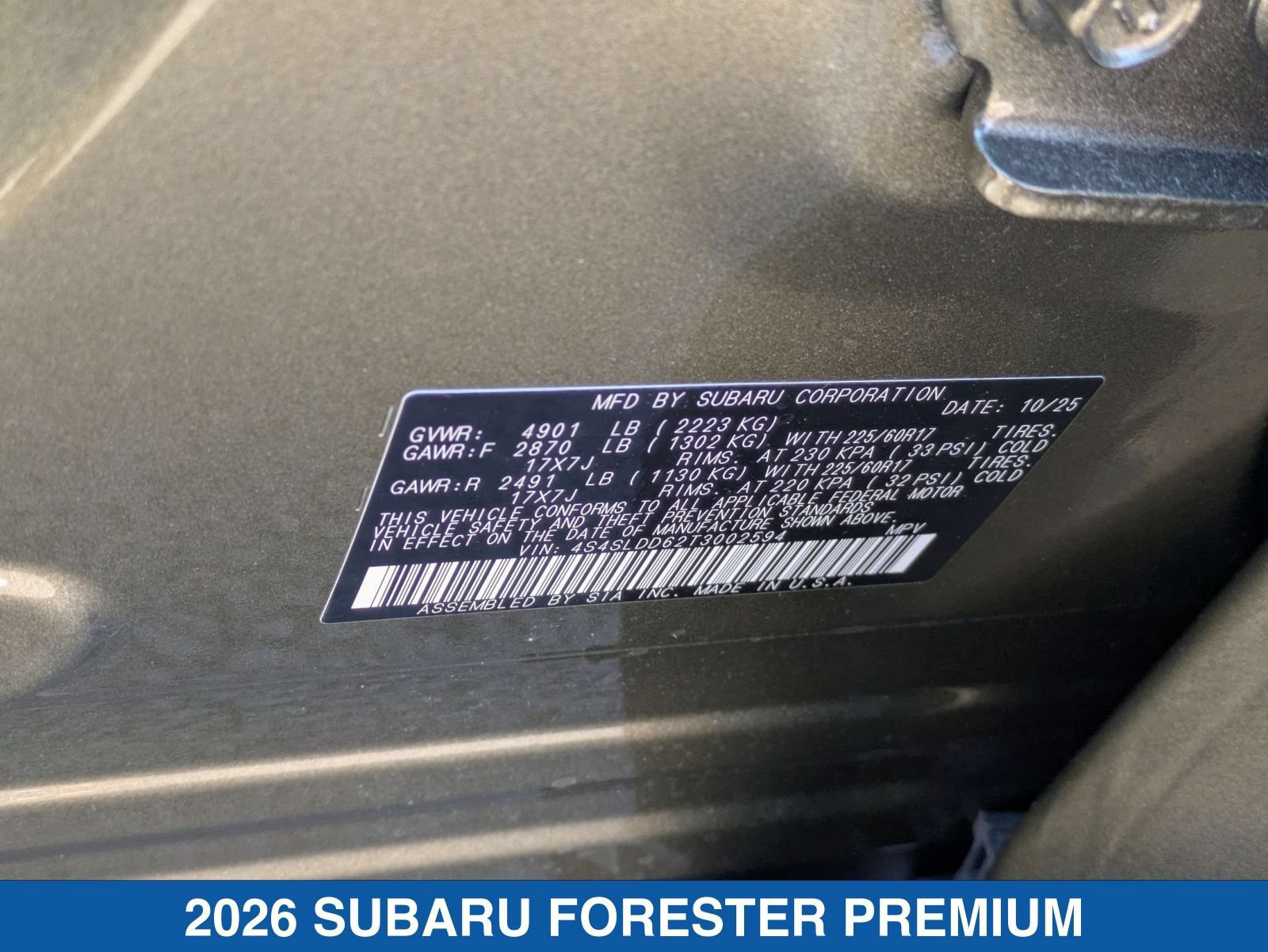 Certified 2026 Subaru Forester Premium AWD/4WD image 29