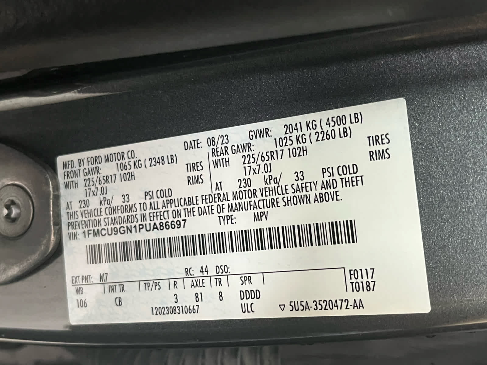 Used 2023 Ford Escape Active AWD/4WD image 12