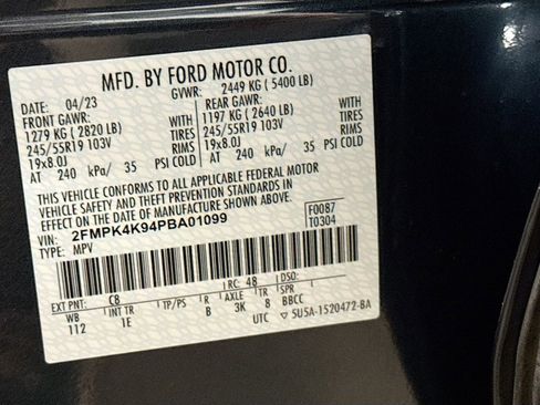 Certified 2023 Ford Edge Titanium w/ Equipment Group 301A AWD/4WD image 22