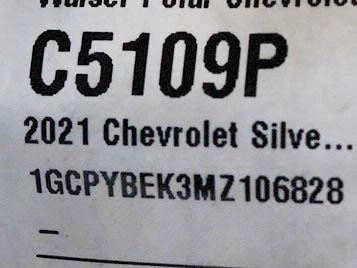 Used 2021 Chevrolet Silverado 1500 Custom w/ LPO, Dark Essentials Package AWD/4WD image 57
