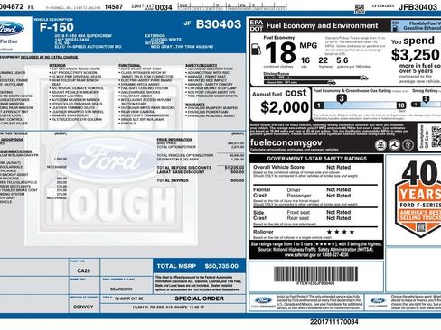 Used 2018 Ford F150 Lariat w/ Trailer Tow Package image 3