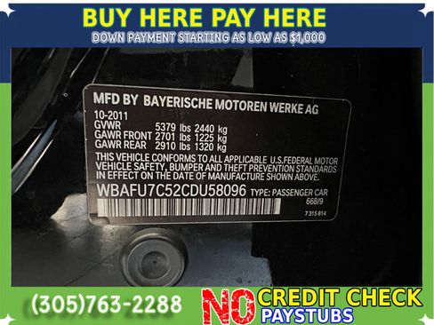 Used 2012 BMW 535i xDrive Sedan AWD/4WD image 12