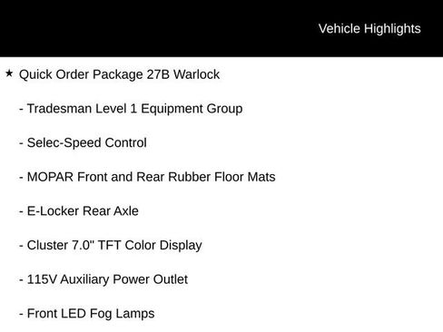 New 2026 RAM 1500 Classic Warlock AWD/4WD image 8