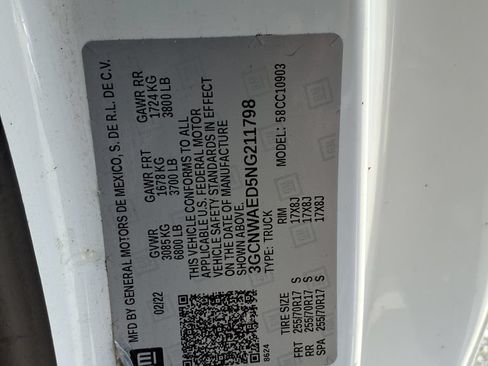 Used 2022 Chevrolet Silverado 1500 W/T w/ WT Fleet Convenience Package RWD image 34