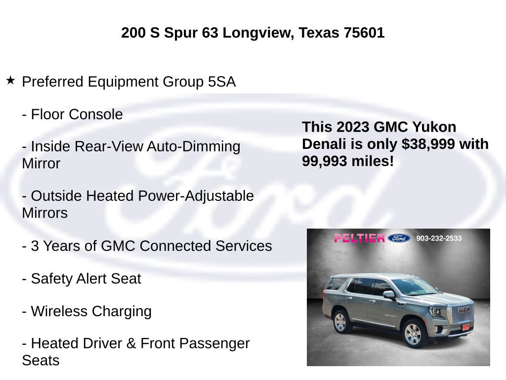 Used 2023 GMC Yukon Denali w/ Max Trailering Package RWD image 10
