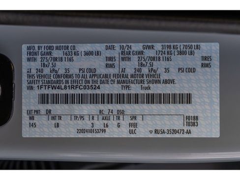 Used 2024 Ford F150 Tremor w/ Bed Utility Package image 31