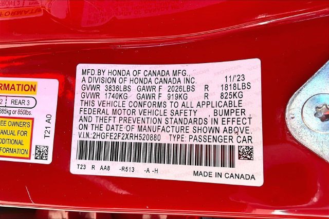 Certified 2024 Honda Civic LX image 18