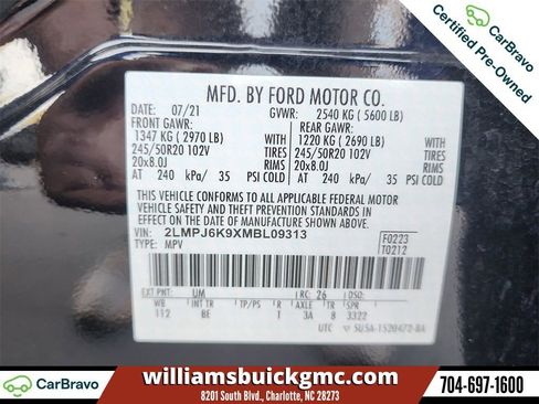 Used 2021 Lincoln Nautilus Reserve image 34