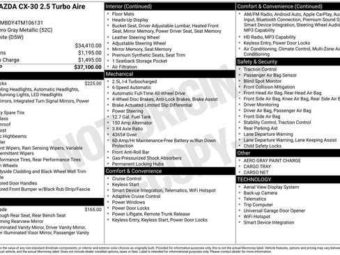 Certified 2026 MAZDA CX-30 2.5 Turbo w/ Premium Package AWD/4WD image 2