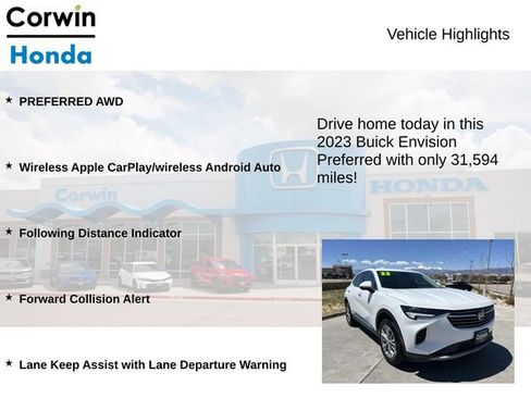 Used 2023 Buick Envision Preferred AWD/4WD image 6