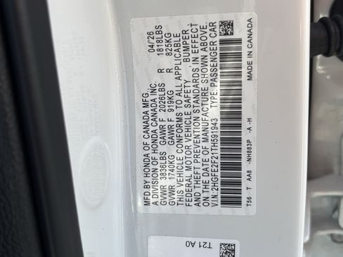 Used 2026 Honda Civic LX image 29