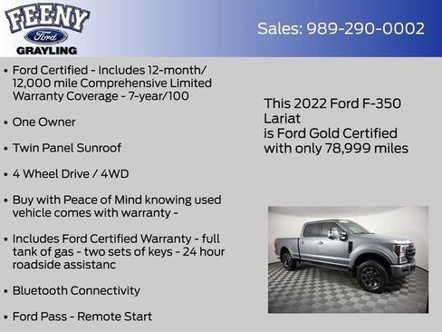 Used 2022 Ford F350 Lariat w/ Tremor Off-Road Package AWD/4WD image 5