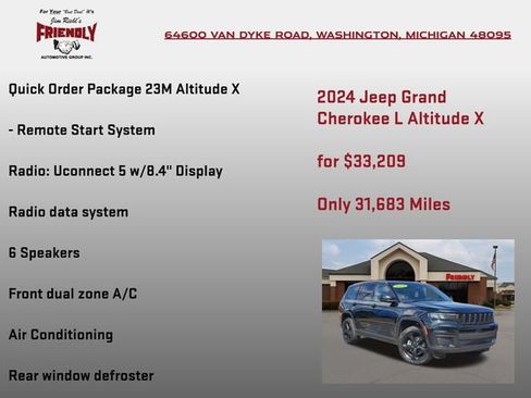Used 2024 Jeep Grand Cherokee L Altitude AWD/4WD image 15