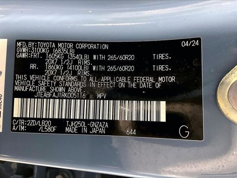 Used 2024 Toyota Land Cruiser w/ Premium Package AWD/4WD image 37