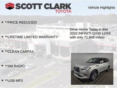 Used 2023 INFINITI QX80 Luxe w/ Cargo Package AWD/4WD image 12