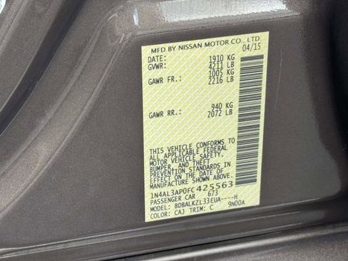 Used 2015 Nissan Altima 2.5 SV w/ Convenience Package image 27