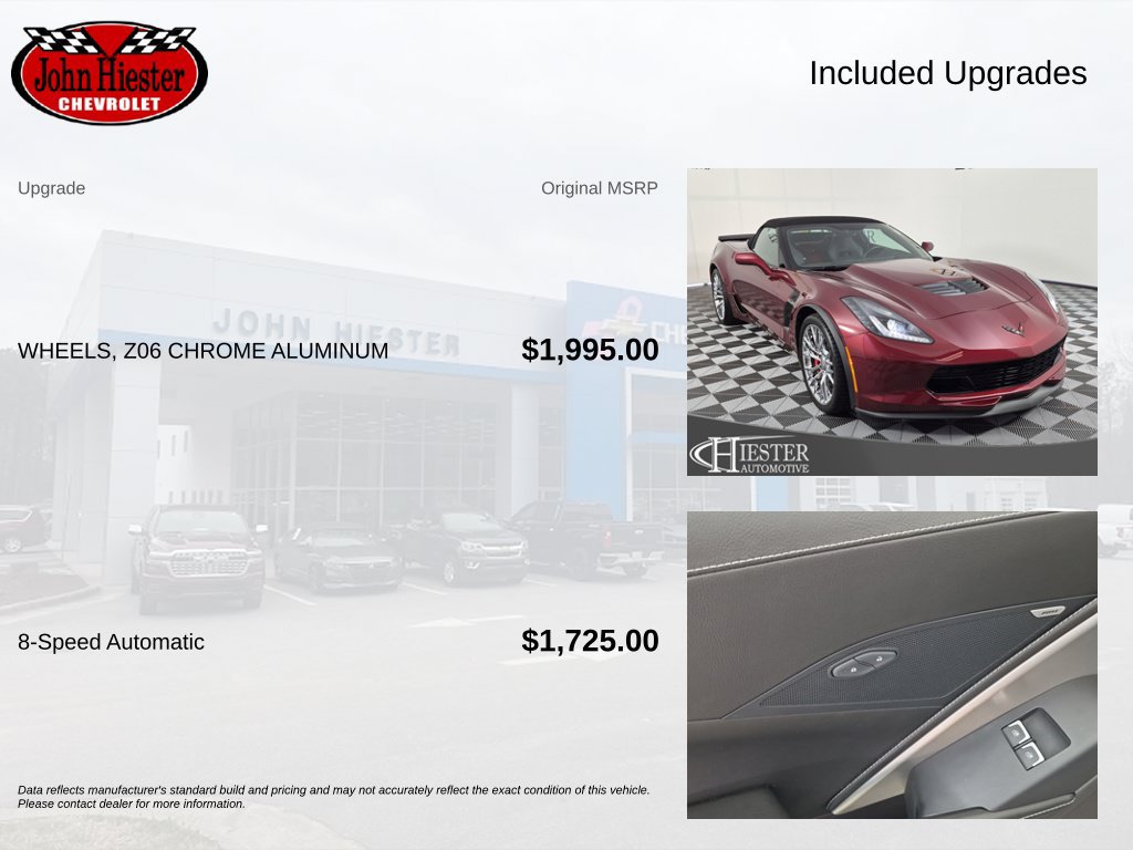 Certified 2016 Chevrolet Corvette Z06 w/ Battery Protection Package RWD image 3