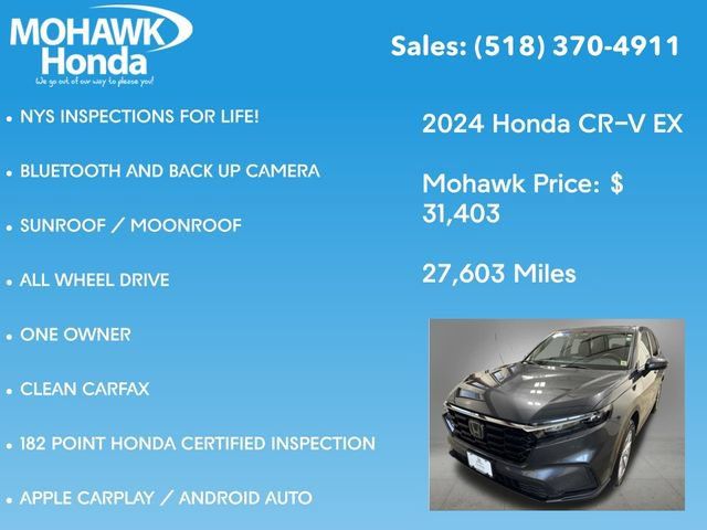 Certified 2024 Honda CR-V EX image 8