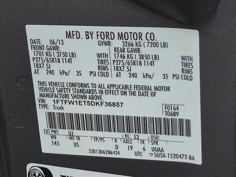 Used 2013 Ford F150 XLT w/ Luxury Equipment Group AWD/4WD image 15
