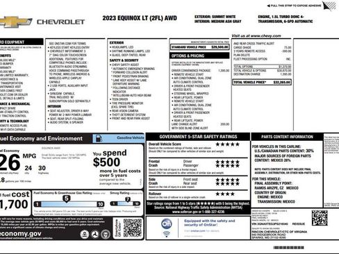 Used 2023 Chevrolet Equinox LT w/ Driver Convenience Package AWD/4WD image 3