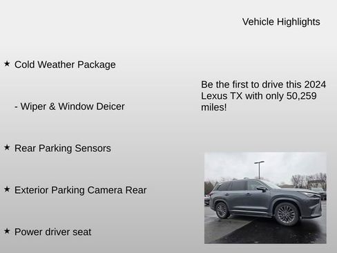 Used 2024 Lexus TX 350 AWD w/ Cold Weather Package image 5