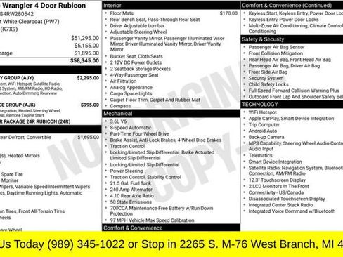 Used 2024 Jeep Wrangler Unlimited Rubicon w/ Technology Group AWD/4WD image 26