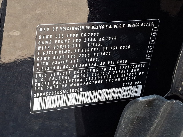 Certified 2025 Volkswagen Taos SEL AWD/4WD image 27