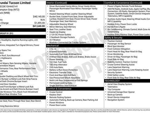 Used 2025 Hyundai Tucson Limited AWD/4WD image 32