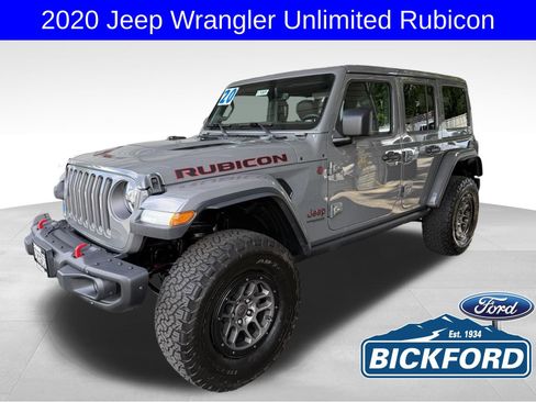 Used 2020 Jeep Wrangler Unlimited Rubicon w/ Uconnect 4C Nav & Sound Group AWD/4WD image 1