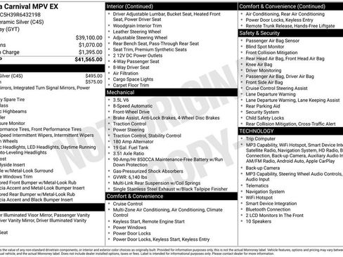 Used 2024 Kia Carnival EX FWD image 5