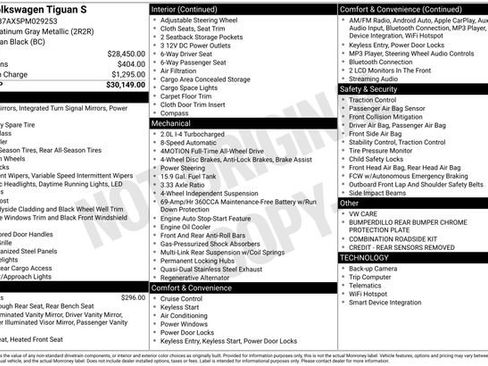 Used 2023 Volkswagen Tiguan S image 9