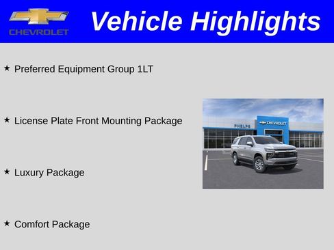 New 2026 Chevrolet Tahoe LT w/ Comfort Package AWD/4WD image 2