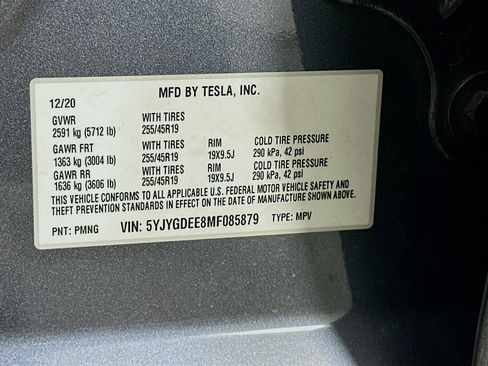 Used 2021 Tesla Model Y Long Range AWD/4WD image 12