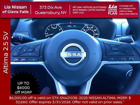 New 2025 Nissan Altima 2.5 SV w/ SV Special Edition Package image 14