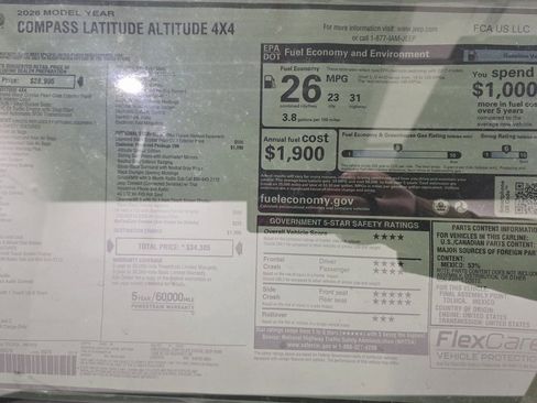 New 2026 Jeep Compass Latitude image 43