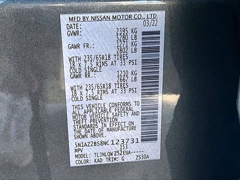 Used 2022 Nissan Murano SV image 18